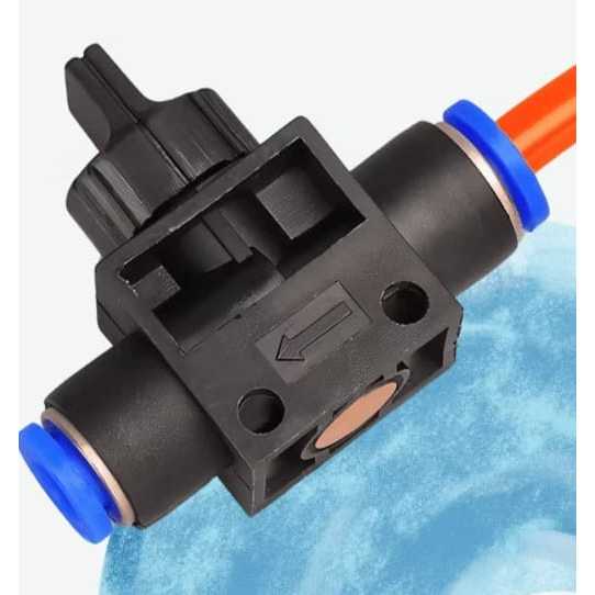 MHVFF 8 Fitting Kran Hand Valve Slip Lock Selang 6 mm x 6 mm