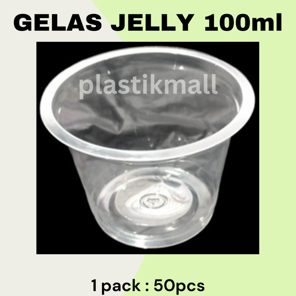 Gelas Plastik Cup puding jelly 100ml | Cup Saos / jelly / puding murah ekonomis