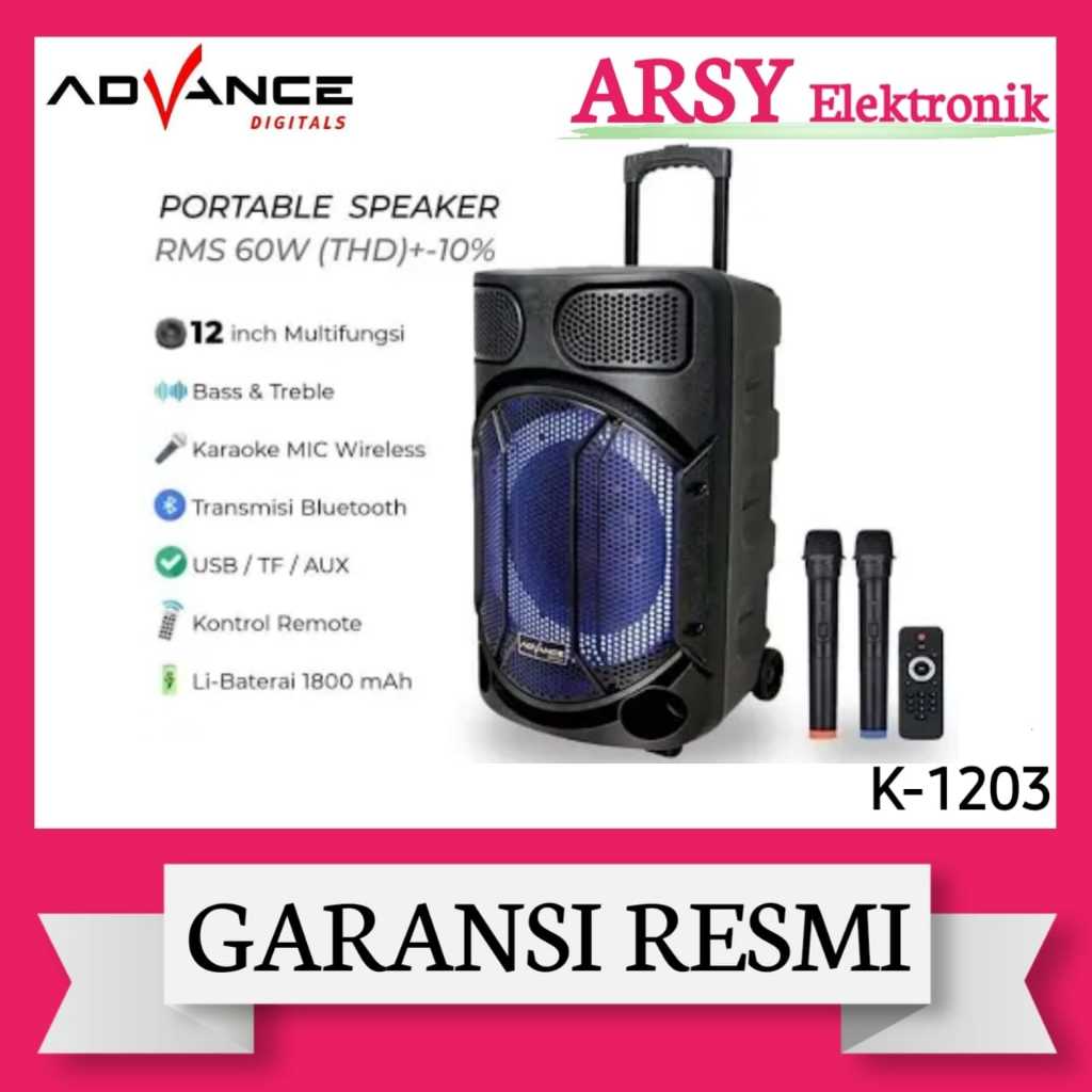 AMPLI MEETING ADVANCE 12INC K-1203/ADVANCE AMPLI MEETING 12INC K-1203 GARANSI RESMI