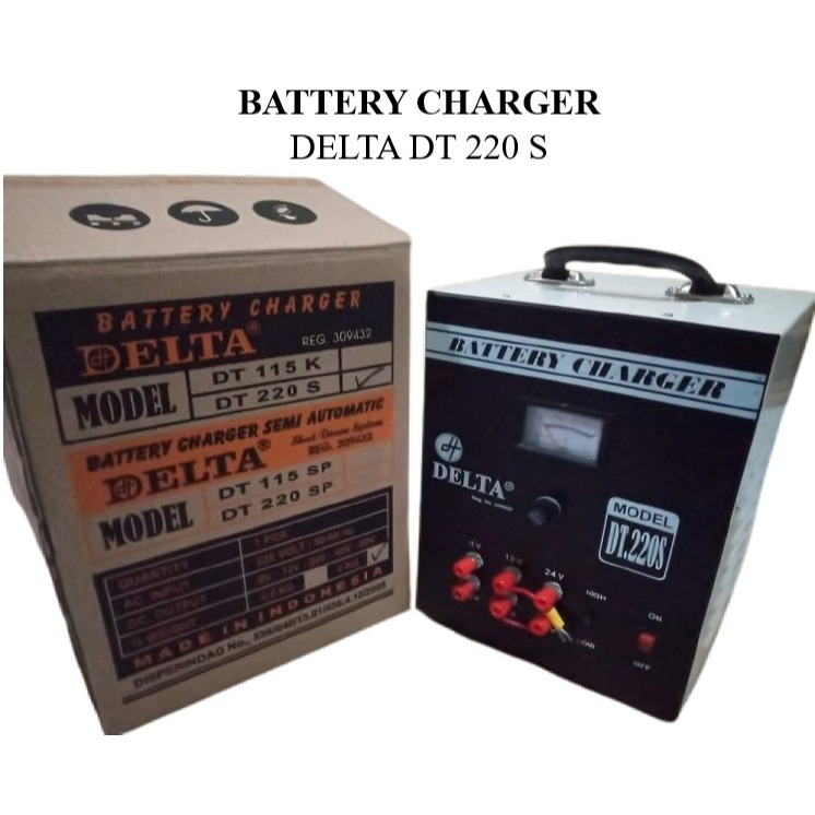 Charger Aki Delta DT-220S BC-20AH / Cas Aki Delta DT220S BC20AH Cas Aki Mobil Delta DT 220S BC 20AH