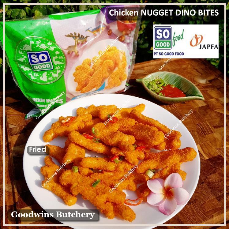 

Chicken NUGGET DINO BITES SoGood frozen ayam So Good Food 400g