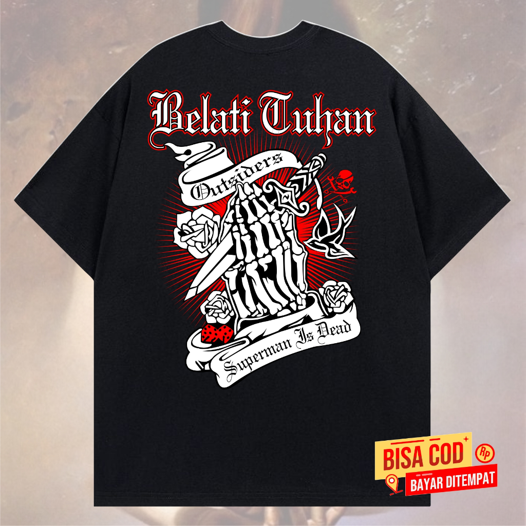 KAOS LADYROSE SUPERMAN IS DEAD SID pendek pria band original distro - T-Shirt pendek SID LADY ROSE H