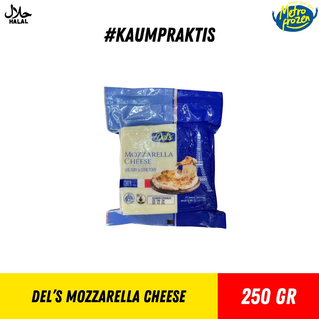 

Del's Mozzarella Creamy 250gr //mozzarella lumer