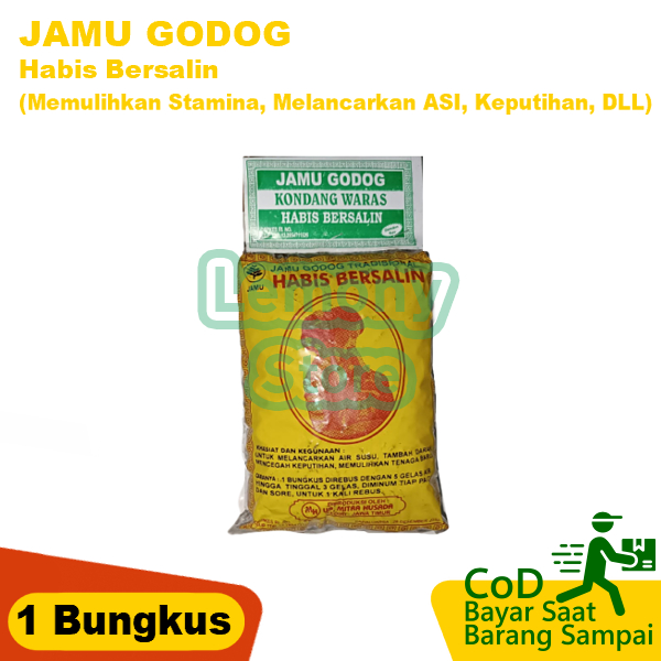 Jamu rempah herbal tradisional godog godogan habis bersalin hijau