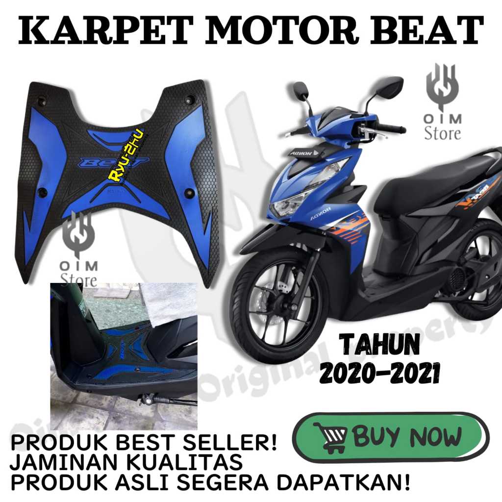 [FS] BEAT I I Karpet karet stepfloor alas kaki pijakan motor  motor BEAT 2020-2021 street Deluxe cbs