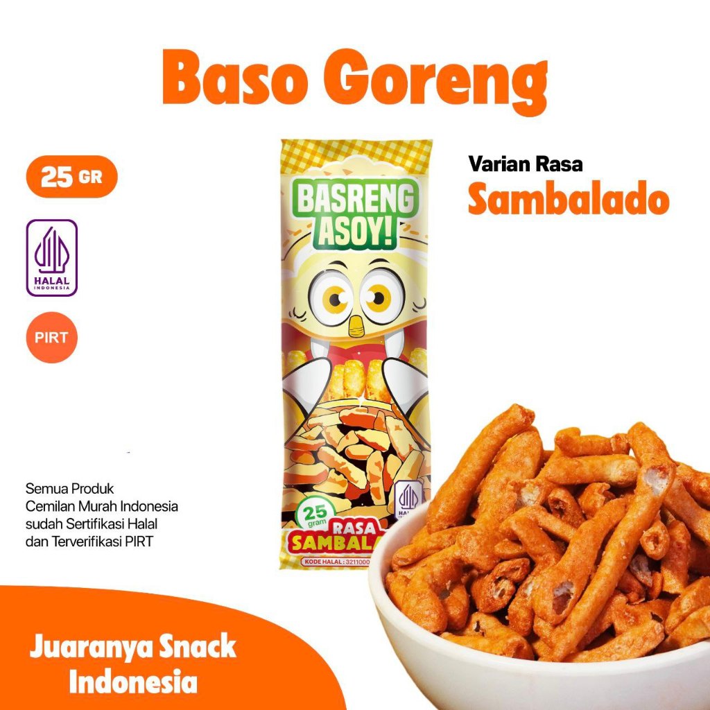 

BASRENG BASO GORENG RASA SAMBALADO - SNACK MURAH DAN ENAK