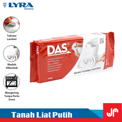 

DAS TANAH LIAT PRAKARYA 500GR MODELING MATERIAL CLAY PUTIH/AIR DRY POTTERY / SCULPTING