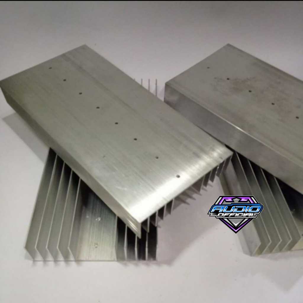 Heatsink pendingin 5sirip 20cm transistor sanken toshiba TIP