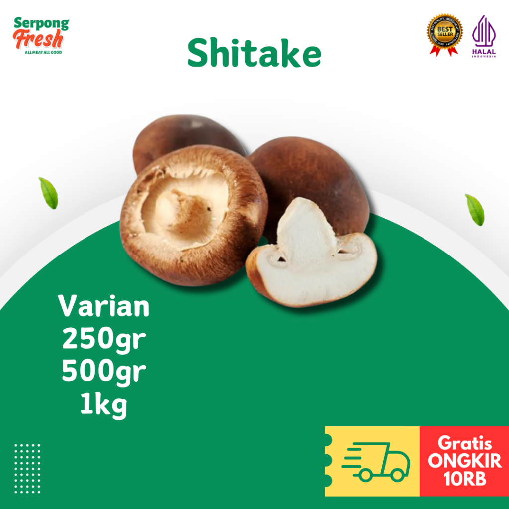 

Shitake Jamur Shitake Mushroom 250gr 500gr 1kg Sayuran Fresh Segar