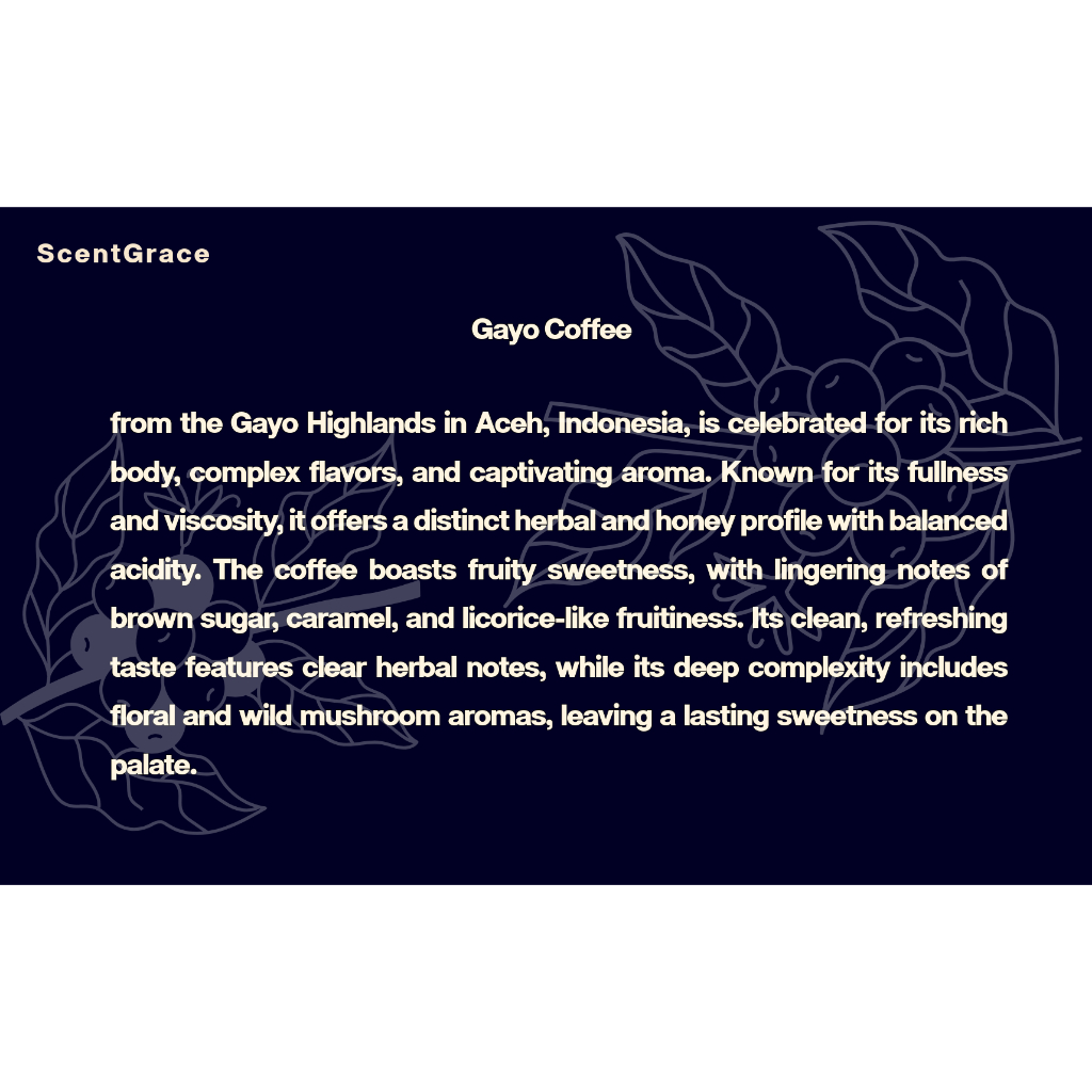 

ScentGrace Coffee Arabika Gayo Premium
