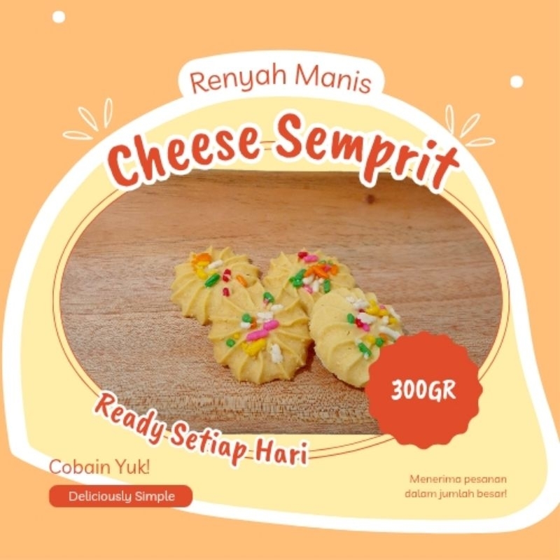 

Semprit Keju Cookies