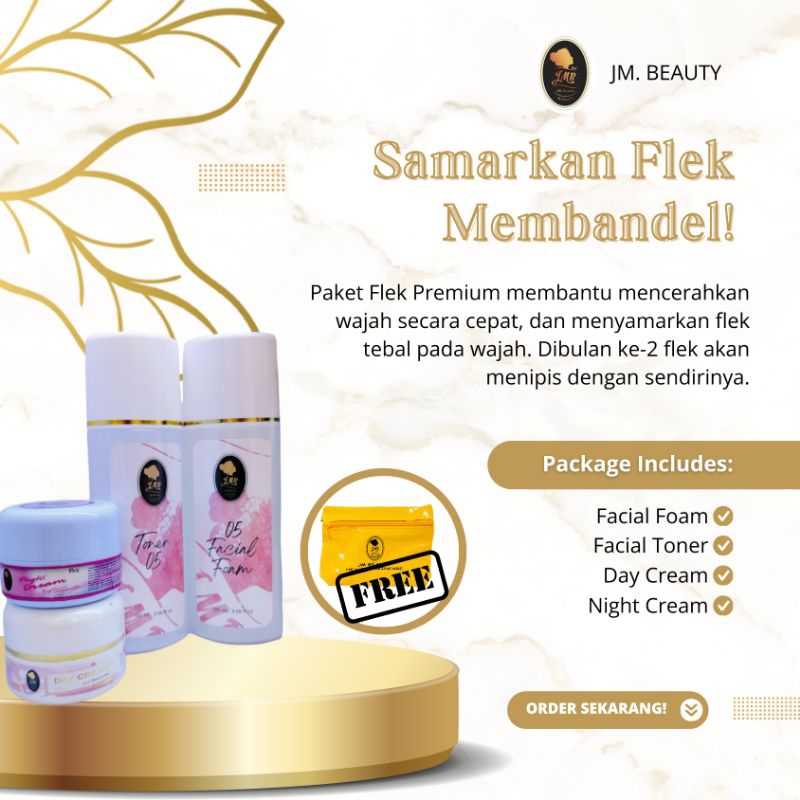 JMB Beauty paket flek premium | JMB Skincare | Skincare pencerah wajah | mengatasi flek membandel