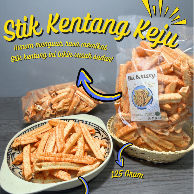 

Stik Kentang Keju rasa Sapi Bakar 125 Gram