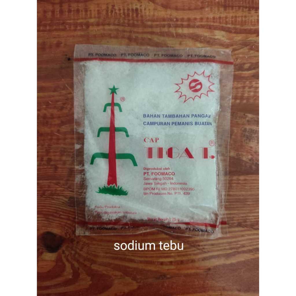 

sodium Natrium Siklamat 25 gr - Natrium Sakarin , pemanis 55x gula