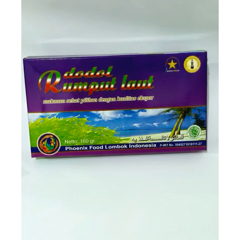 

Phoenix Food Dodol Rumput Laut Kotak Khas Lombok (160 gr)