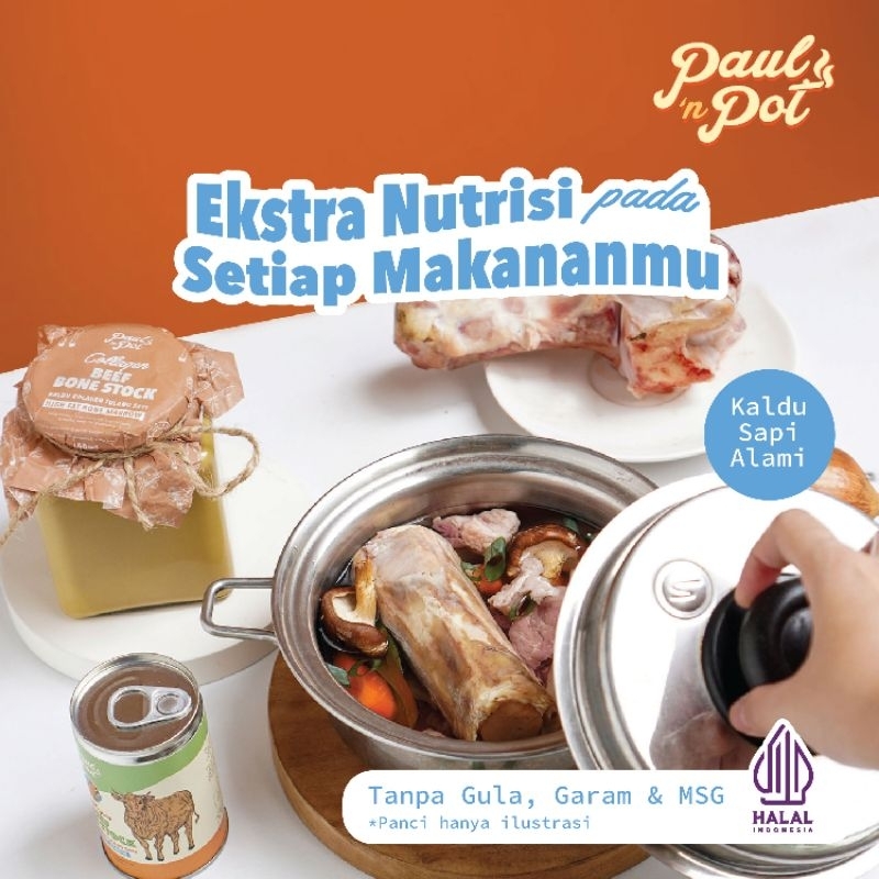 

Promo 7.7 Paul n Pot CHICKEN Bone Stock Collagen 150ml Kaldu Tulang Ayam Kolagen Halal Paulnpot