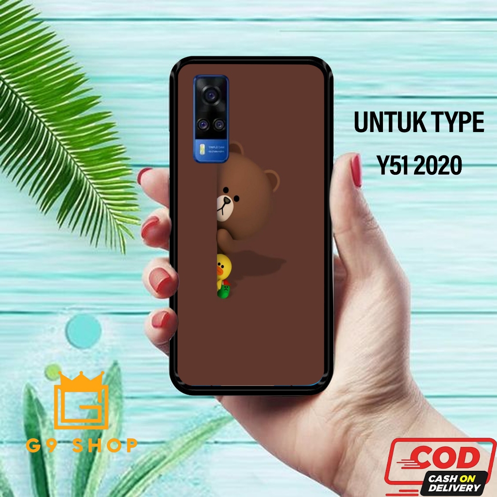 [gnine_case]case vivo y51 2020-case Glossy-Pelindung )case(CARTOON L1INE)softcase hp-case hp-casing 