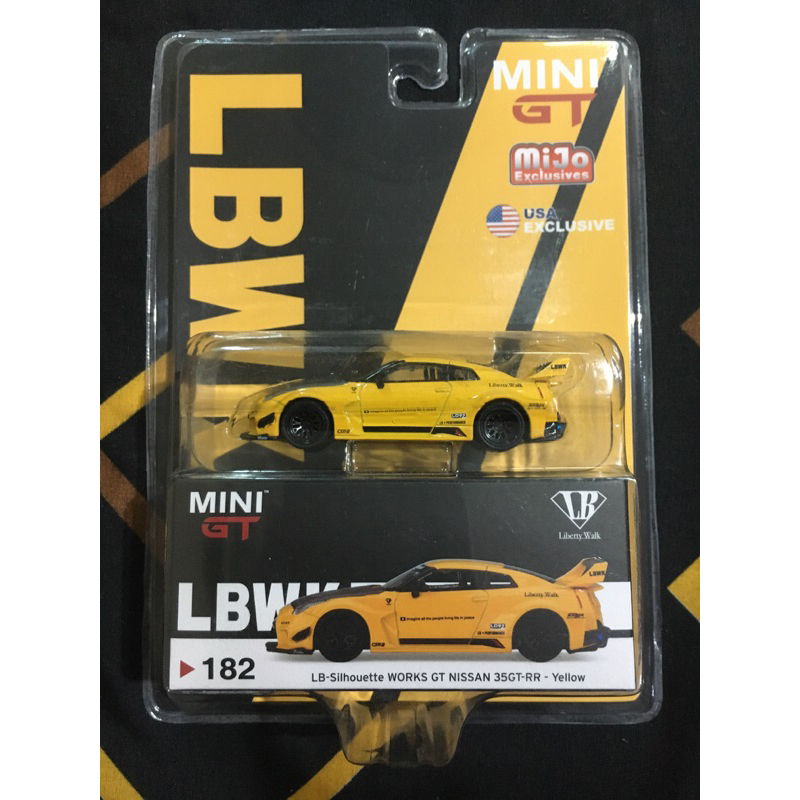 Mini GT 182 LB-Silhouette Works GT Nissan 35Gt-RR - yellow