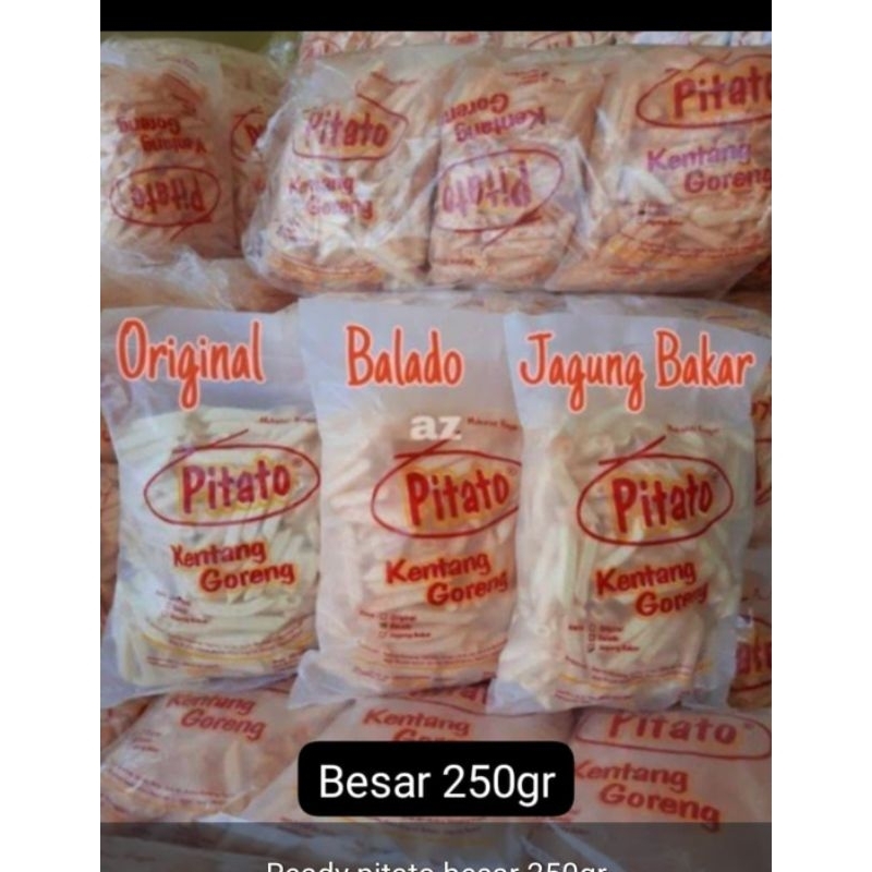 

Ready Pitato Besar 250gr rasa original,jagung bakar, balado