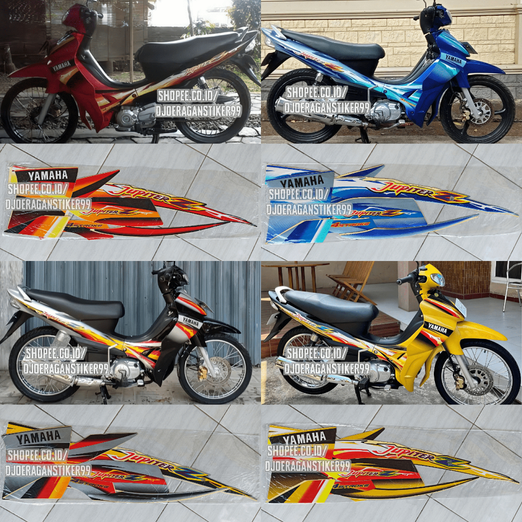 Striping Stiker Lis Yamaha Jupiter Z 2004 Jupiter z Capung Sticker Lis Body Motor