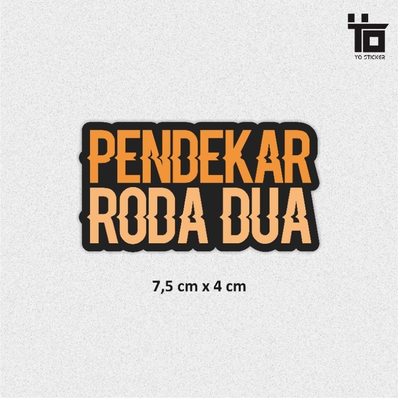 

STICKER PENDEKAR RODA DUA/STICKER VIRAL/STICKER KEREN