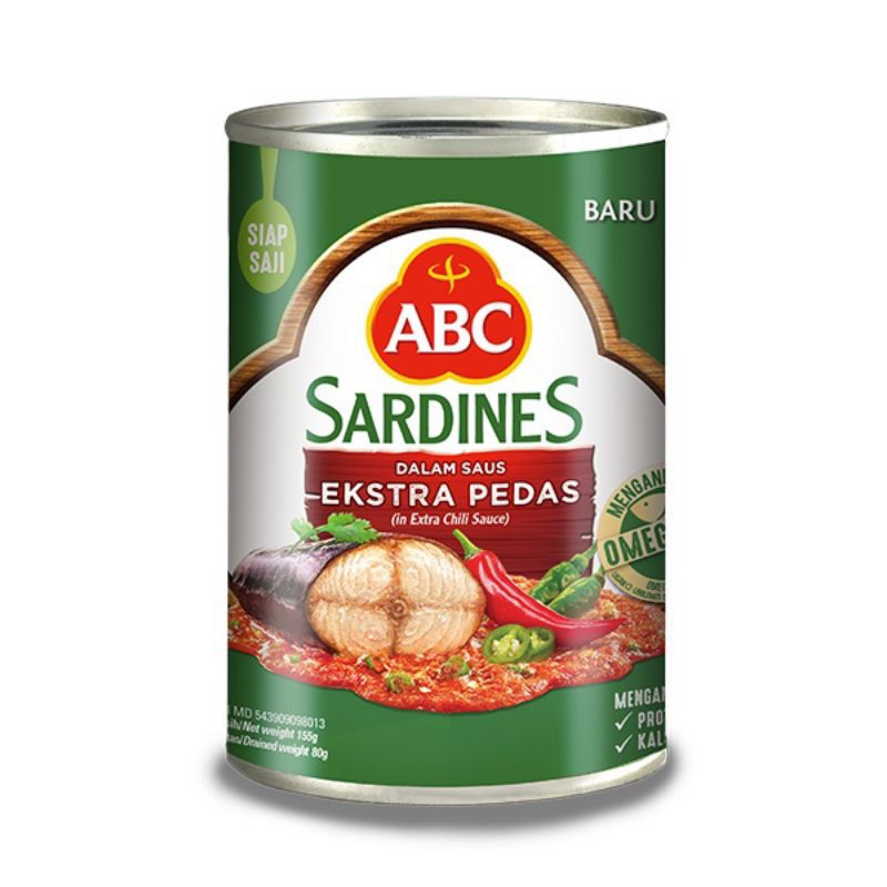 

ABC Sarden E. Pedas 155 gr