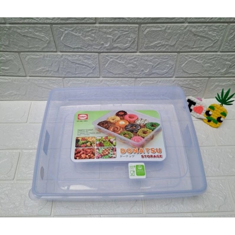 tempat donat shinpo 3061 306 box/Tempat Penyimpanan Makanan Plastik/Box Donat Makanan - 306