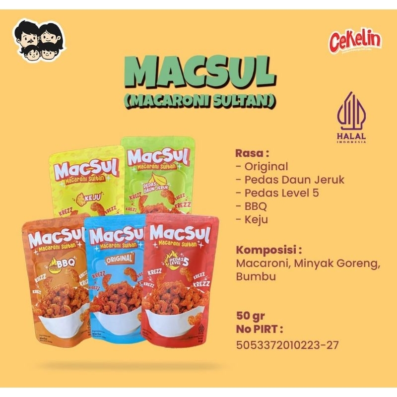 

macaroni sultan cekelin cemilan enak makaroni kering