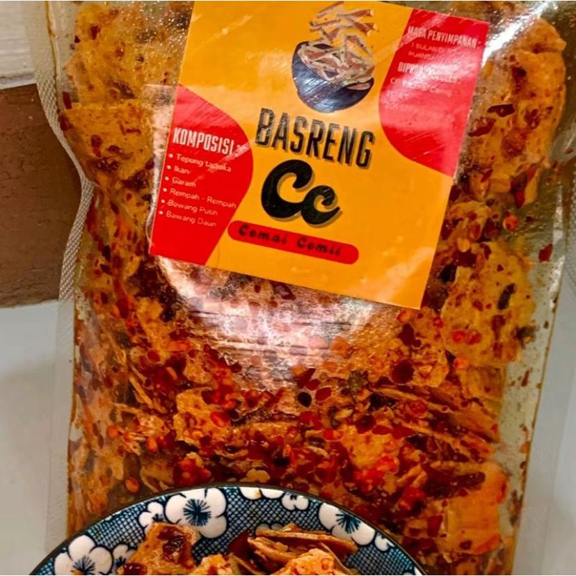 

kerupuk basreng bakso bulat pipih pedas daun jeruk 500 gram