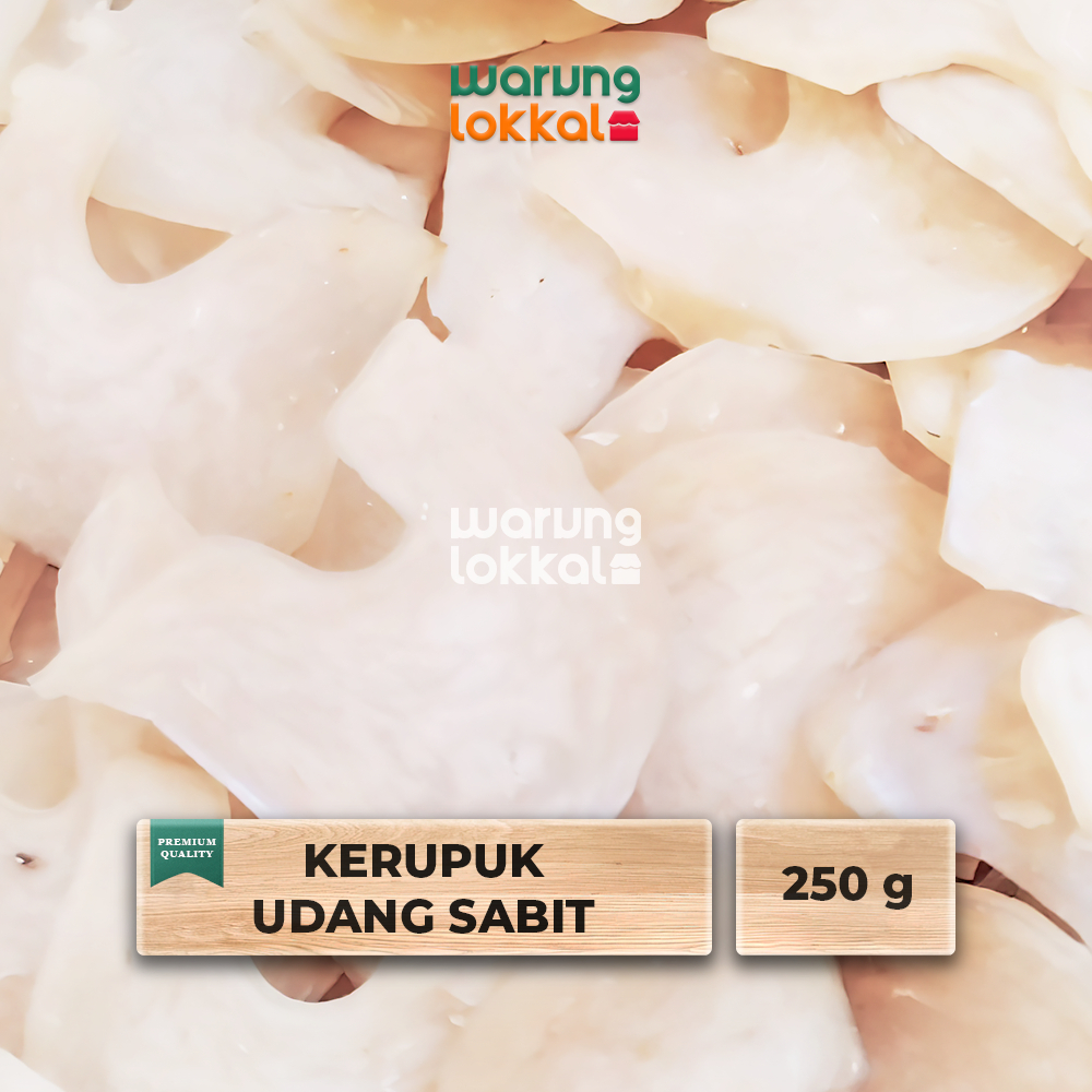 

Kerupuk Udang Sabit 250g - Warung Lokkal