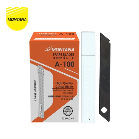 

ISI CUTTER BESAR L150 Montana Cutter Blade Refill Isi Pisau Pemotong 1 Tube 5 Pcs