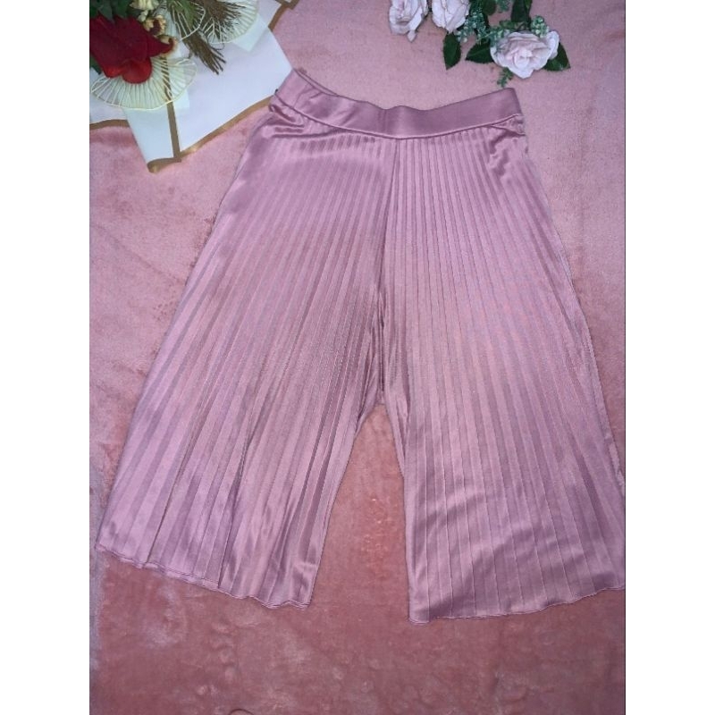 CELANA KULOT WARNA PINK BAHAN ADEM