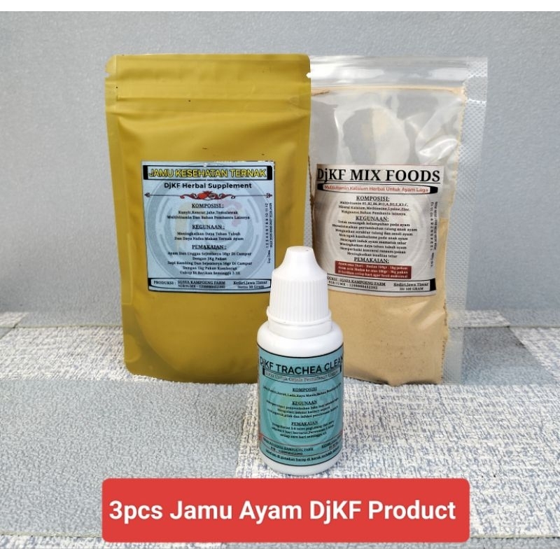 Kalsium Ayam Aduan - Multivitamin Ayam 3Pcs Jamu Ayam DjKF Product