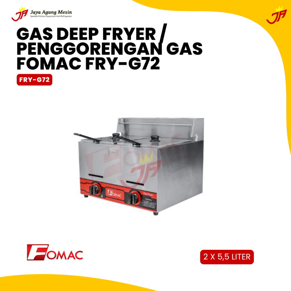 FOMAC Gas Deep Fryer / Penggorengan Gas Fomac FRY-G72