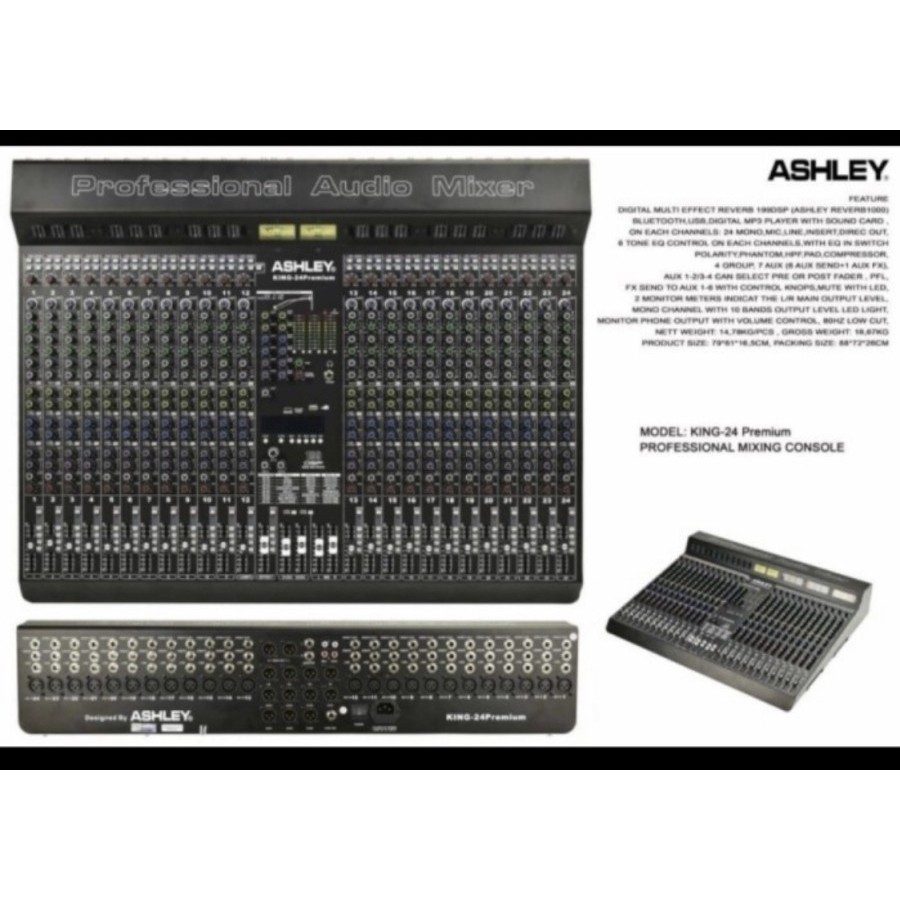MIXER AUDIO ASHLEY 24 CANEL KING 24 PREMIUM / KING24 PREMIUM - ORIGINAL