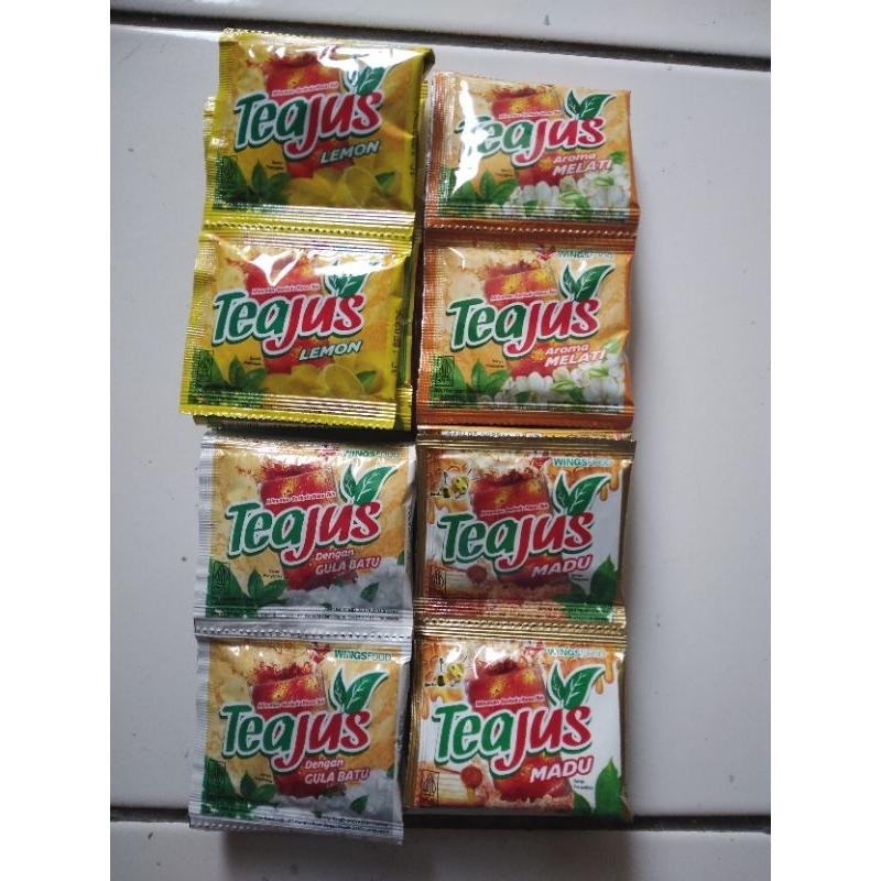 

Tea Jus All Varian Kemasan 1 Renceng isi 10 Sachet