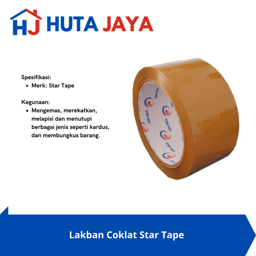 

Lakban Coklat Star Tape