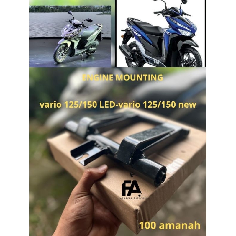 ENGINE MOUNTING VARIO 125 LED/150 LED, VARIO 125 NEW ukuran 5cm 6cm 7cm /mounting VARIO 125 150 NEW/