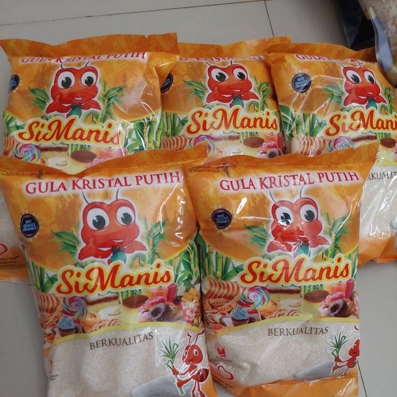 

Termurah✅️Gula lokal cap si manis kemasan 500gr(bahan parcel)