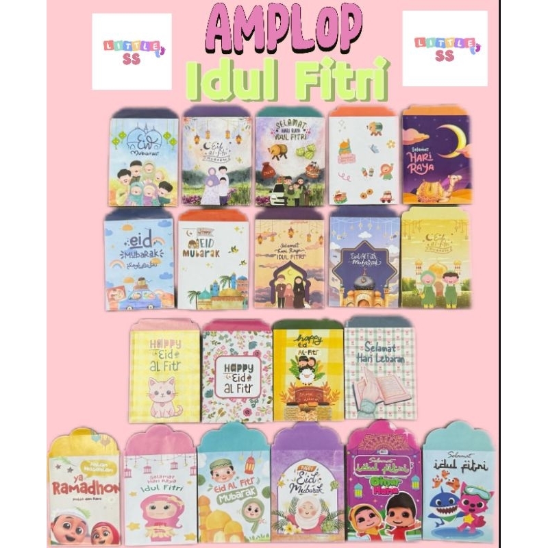 

(READY) AMPLOP LEBARAN IDUL FITRI / SAMEDAY INSTAN / MOTIF AESTHETIC / UKURAN SEDANG SATUAN & GROSIR isi 10 pcs
