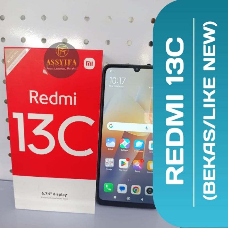 Redmi 13C Bekas/Hp Redmi 13C Bekas Like New/Hp Redmi 13C Bekas Penyimpanan 8/256 GB