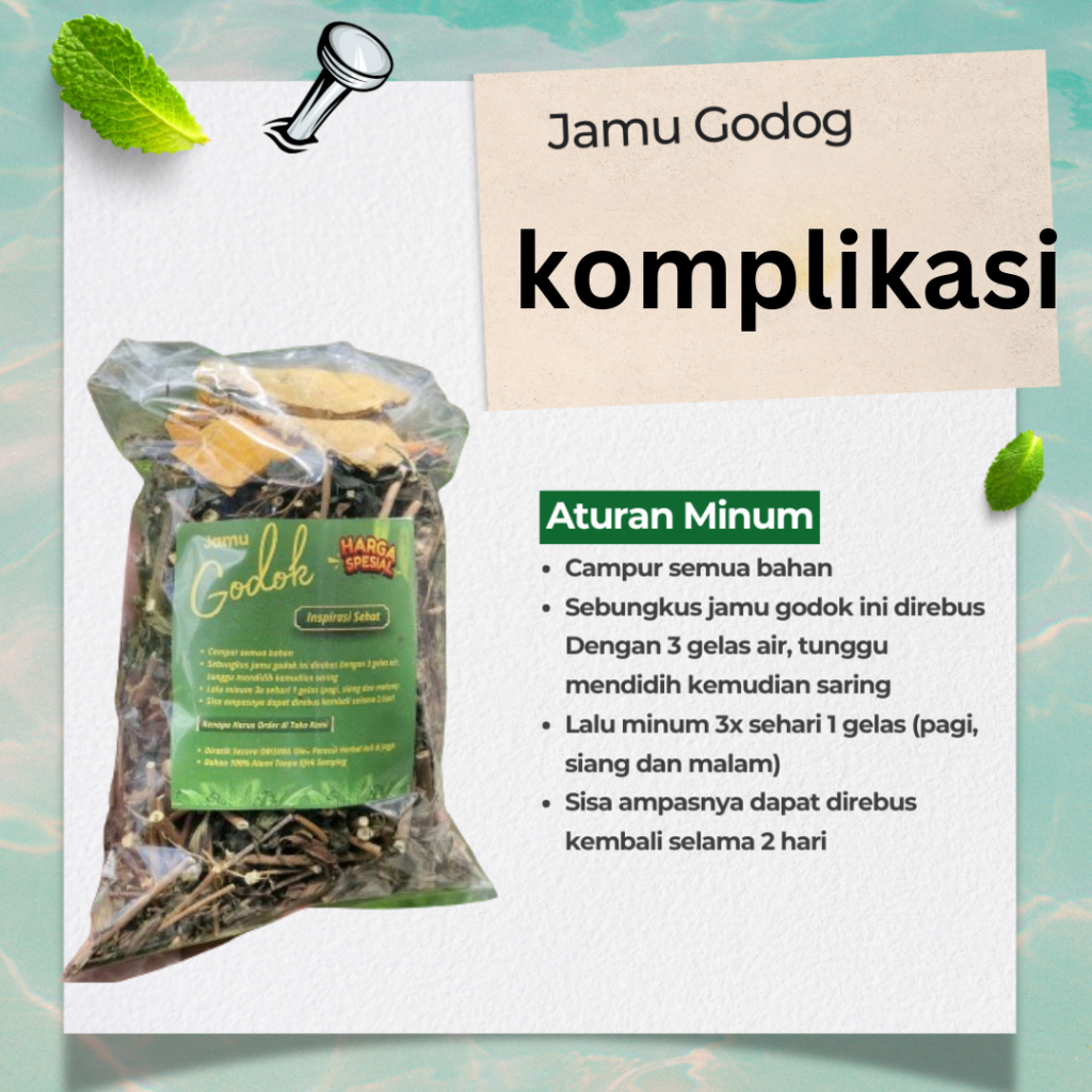 

KOMPLIKASI jamu godok rebus organik