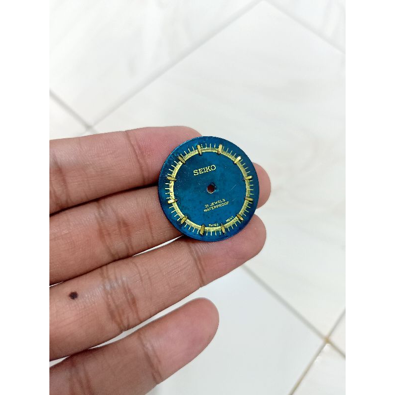 plat dial jam seiko 30mm hijau