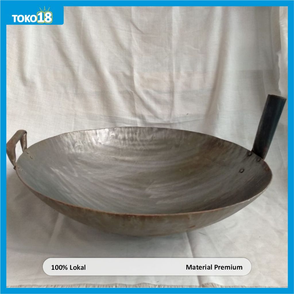 Wajan Nasi Goreng Bahan Besi Ukuran 45cm