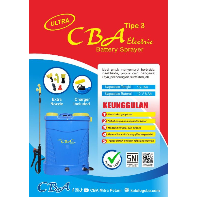 Sprayer Elektrik CBA tipe 3 16 liter