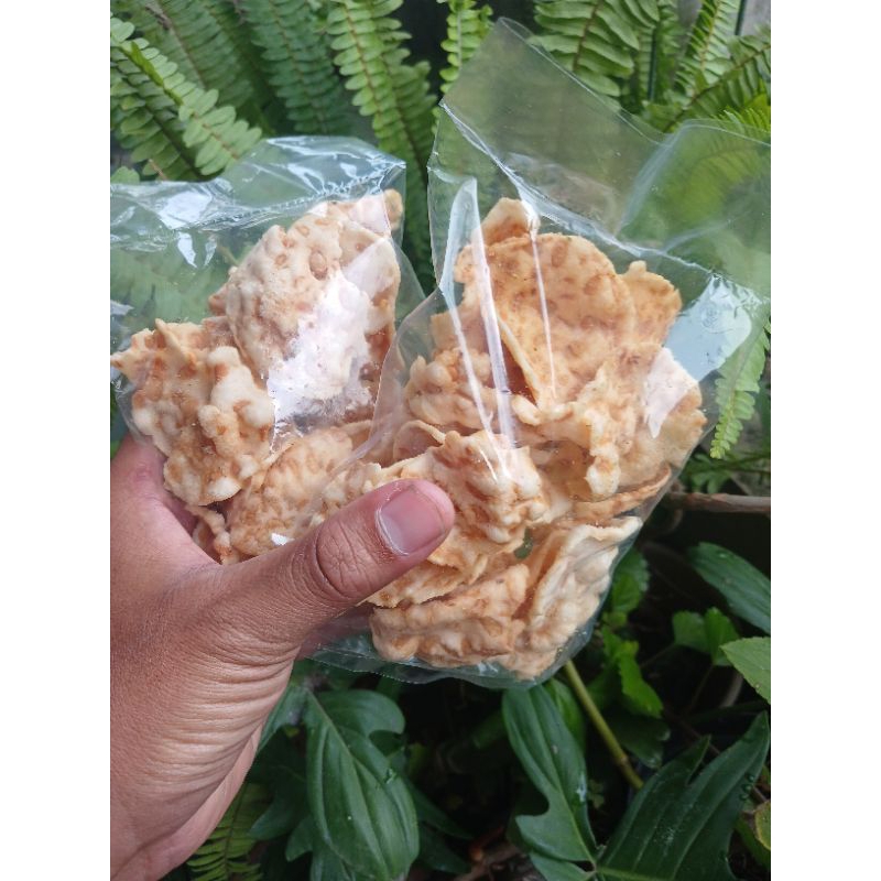 

keripik tempe crispy kemasan warungan di jual lagi sangat menguntungkan