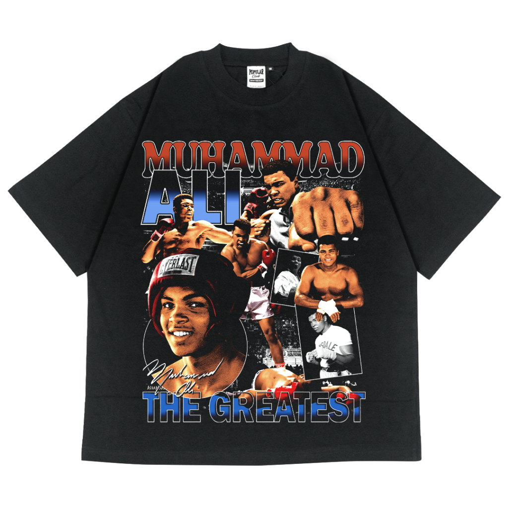 Muhammad Ali Oversized Vintage T-Shirt – Black