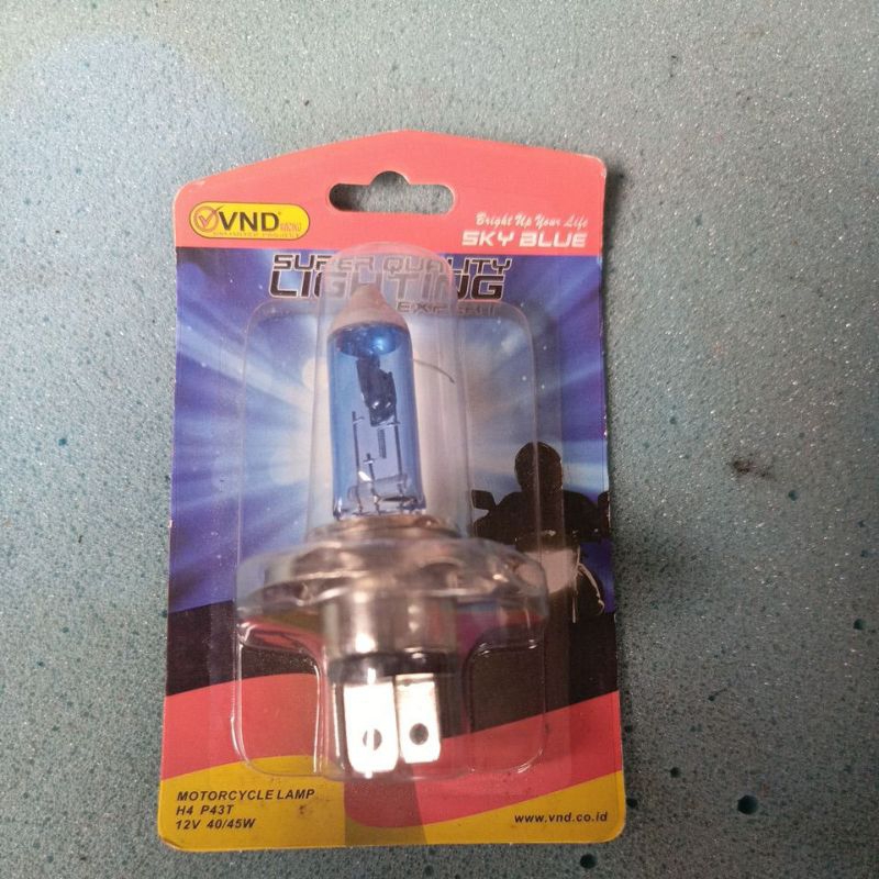 lampu hologen nyala putih H4 vixion dll VND