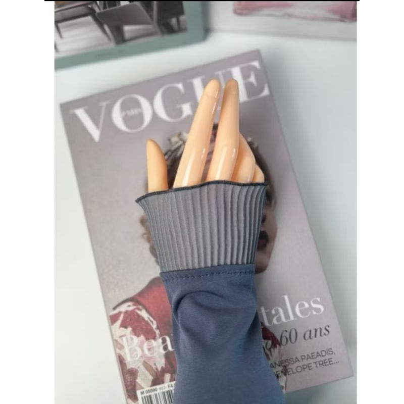 HANDSOCK QUEEN RUFFLE / HANDSOCK RENDA PLISKET / MANSET TANGAN RENDA PLISKET/ HANDSOCK  PLISKET