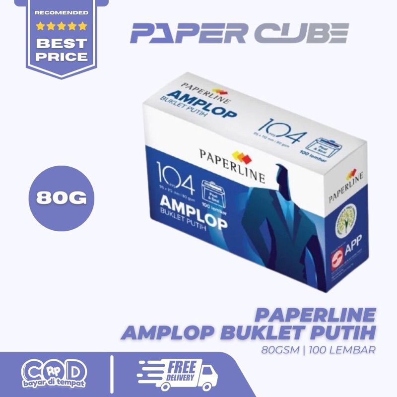 

PAPERLINE | AMPLOP 104 BUCKLET PUTIH 100 LEMBAR